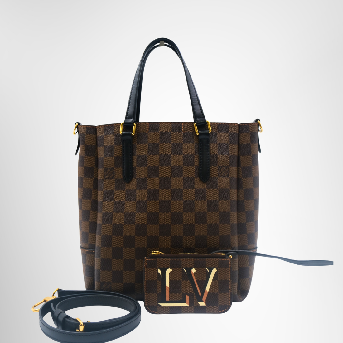 Louis Vuitton Belmont NV BB in Damier Ebene – Pre-Owned Luxury Bag – Antonio & Co Front Page