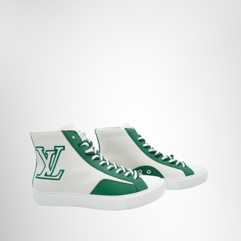Louis Vuitton Tattoo Ankle Sneaker Boot – Pre-Owned Luxury Brand Shoes – Antonio & Co – Side View