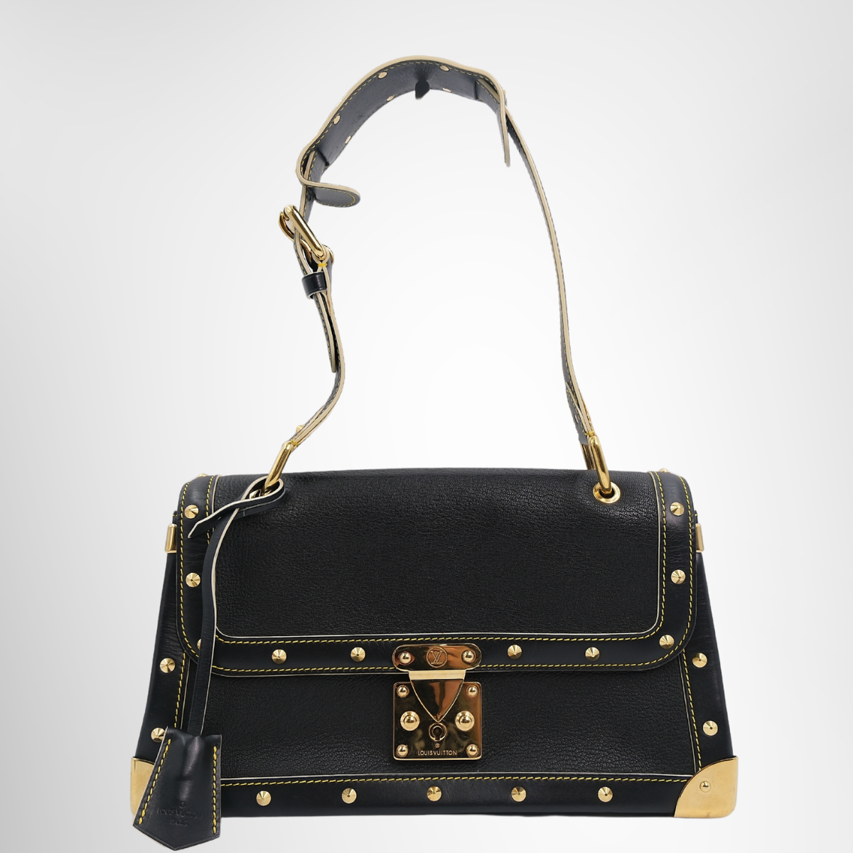 Louis Vuitton Suhali Leather Le Talentueux Bag in Black – Pre-Owned Luxury Brand Bag – Antonio & Co – Front Page