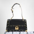 Louis Vuitton Suhali Leather Le Talentueux Bag in Black – Pre-Owned Luxury Brand Bag – Antonio & Co – Front view