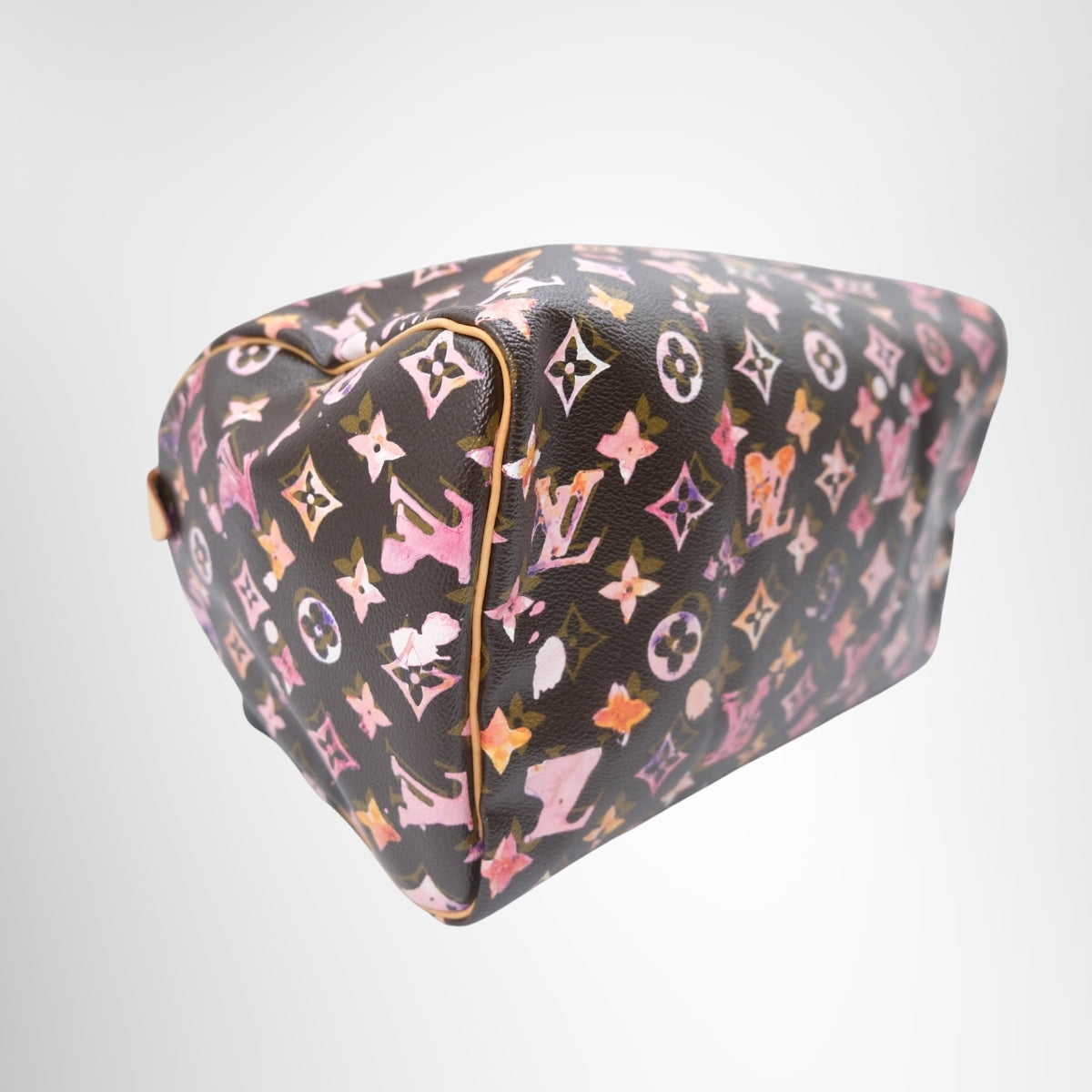  Louis Vuitton Limited Edition Monogram Watercolor Speedy 30 – Pre-Owned Luxury Brand Bags – Antonio & Co Left Corner View 