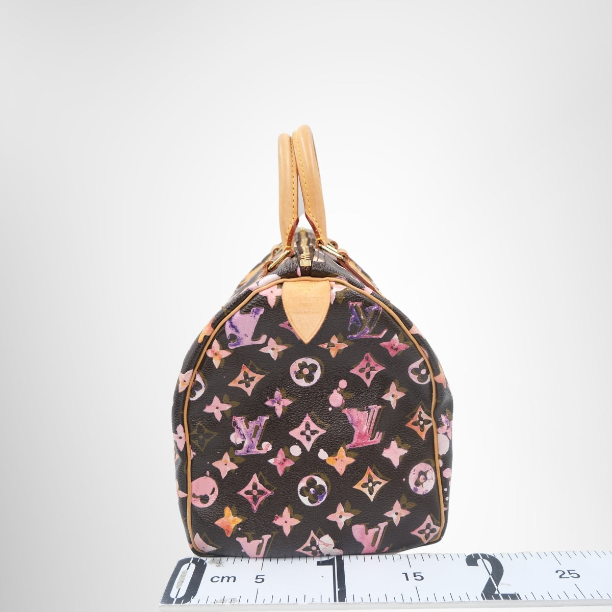  Louis Vuitton Limited Edition Monogram Watercolor Speedy 30 – Pre-Owned Luxury Brand Bags – Antonio & Co Side View 