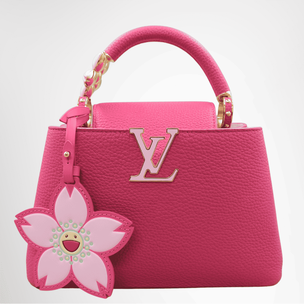 Louis Vuitton x Takashi Murakami Capucines BB Cherry Blossom – Pink