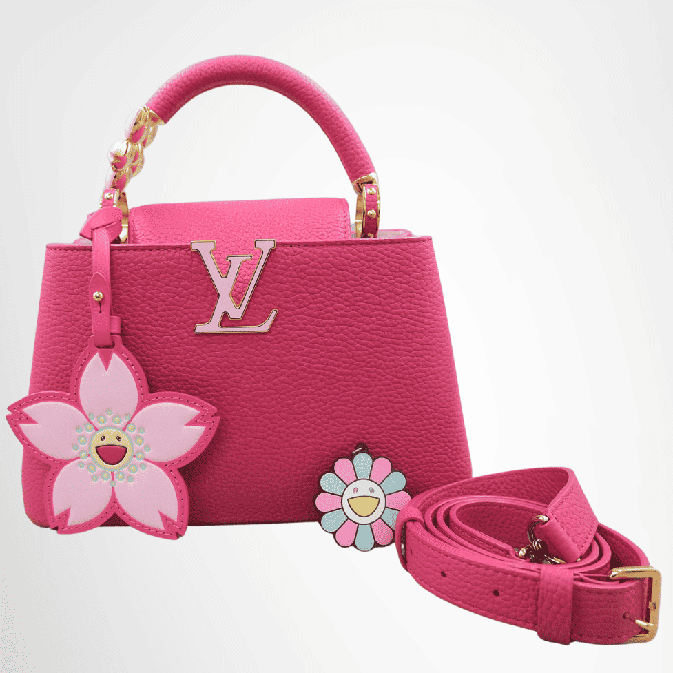 Louis Vuitton x Takashi Murakami Capucines BB Cherry Blossom – Pink