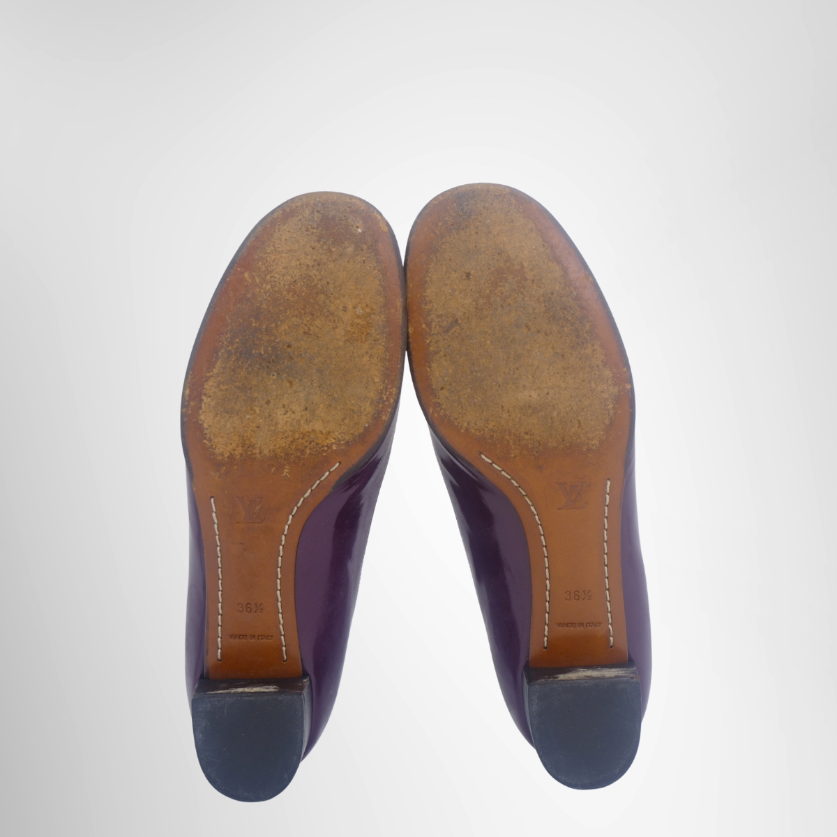 Damier Leather Pumps