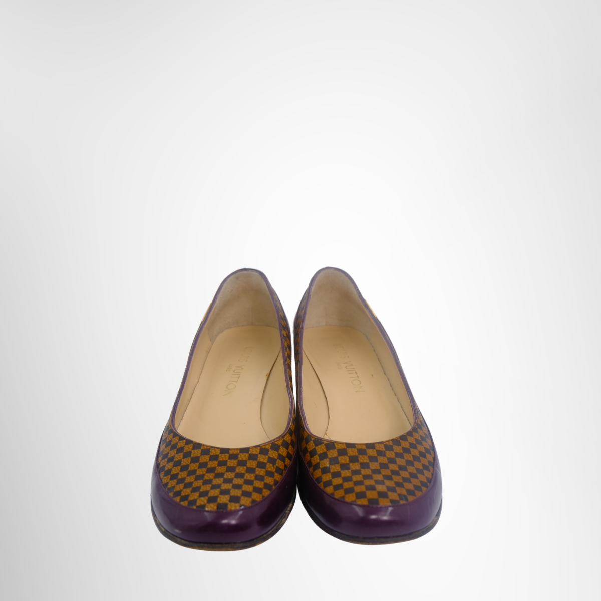 Damier Leather Pumps
