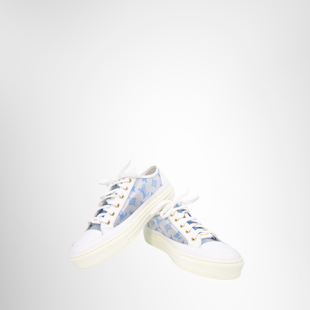 Louis Vuitton Mesh Sneaker Size 40 – Pre-Owned Luxury Shoes – Antonio & Co –Side View 