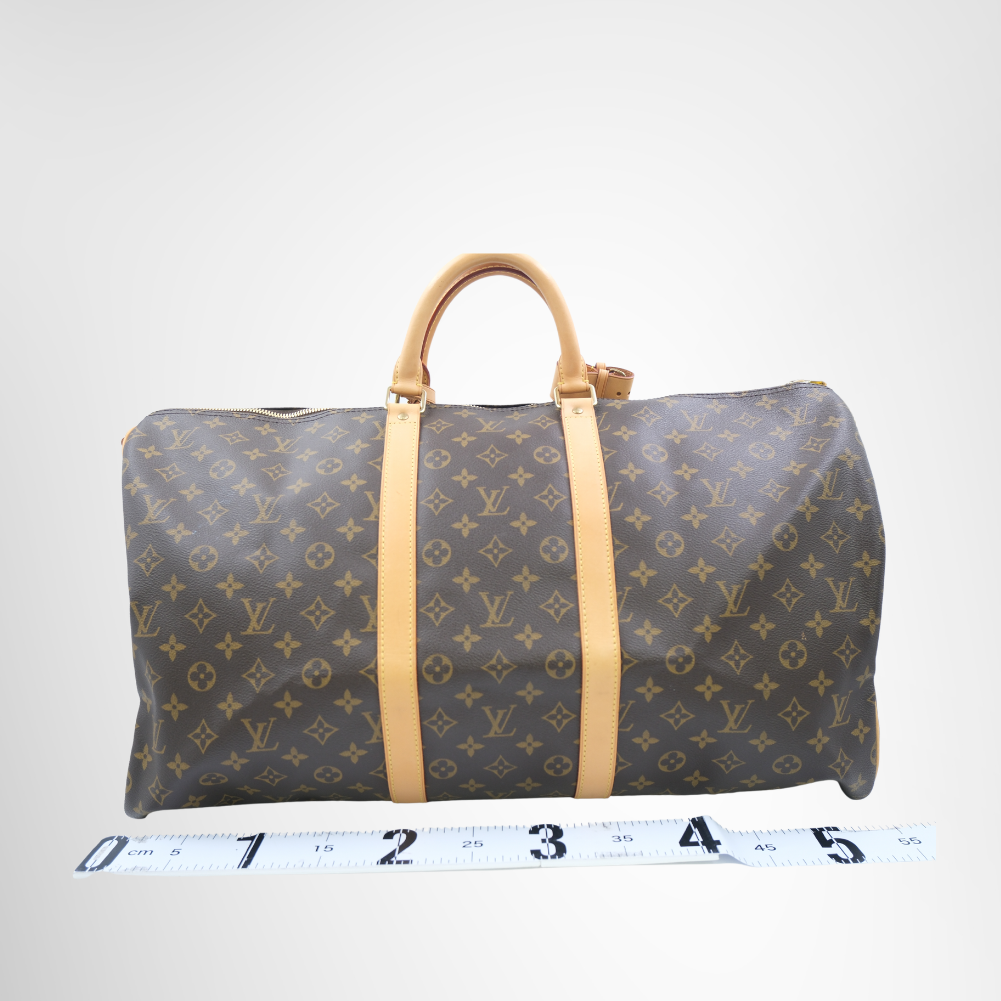 Louis Vuitton Monogram Keepall 55 Travel Bag – Pre-Owned Luxury Brand Bags – Antonio & Co Back View