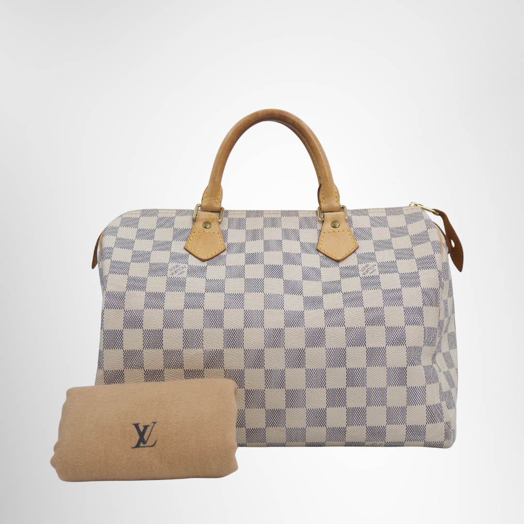 Louis Vuitton Preowned Luxury Bag Azur Bando Front View 2