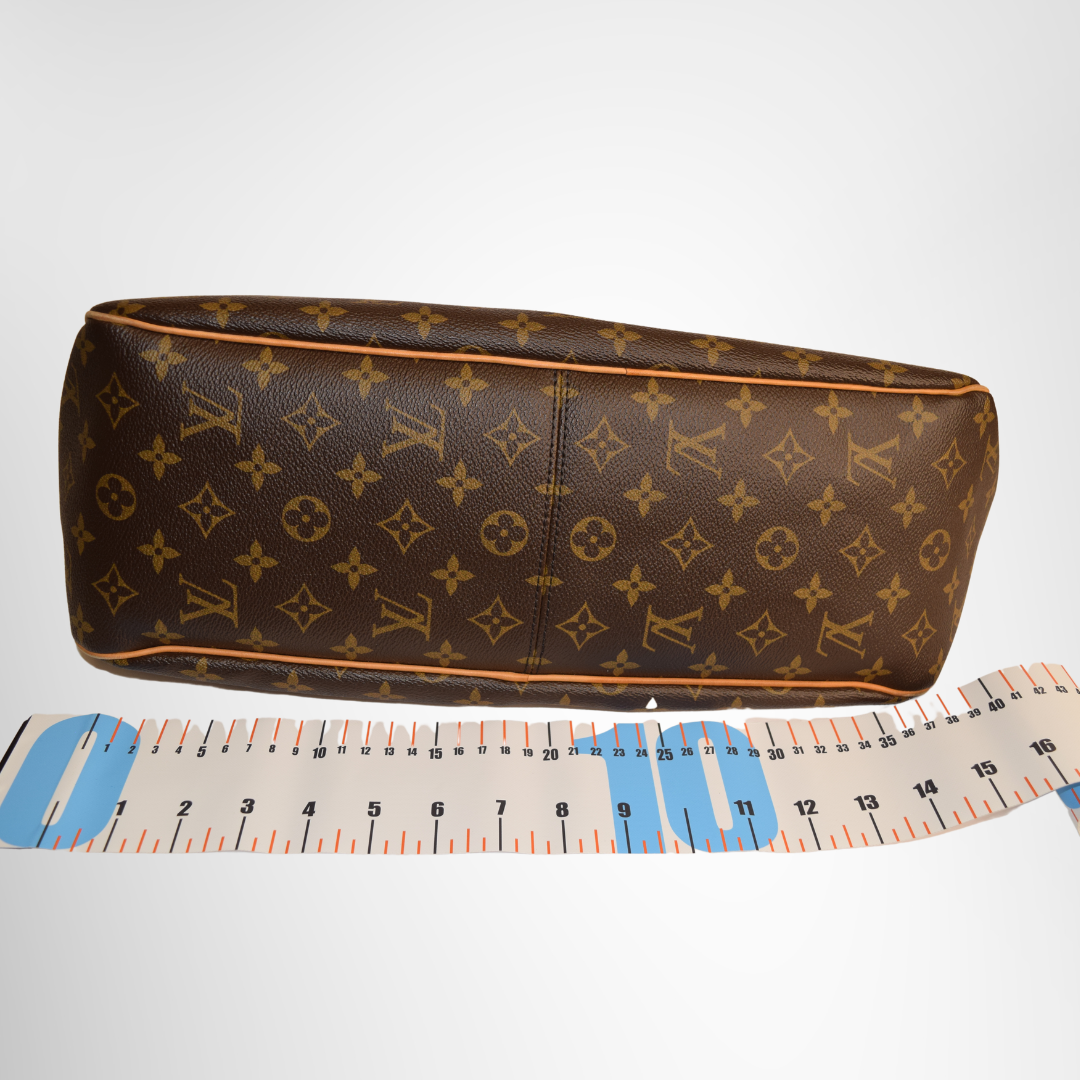 Louis Vuitton Preowned Luxury Bag Delightful MM Monogram Bottom View