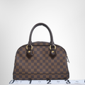 Louis Vuitton Preowned Luxury Bag Doumo Damier Back View 2