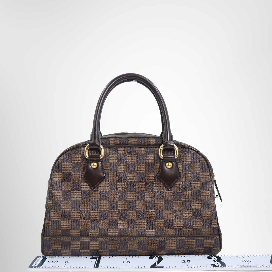 Louis Vuitton Preowned Luxury Bag Doumo Damier Back View 2