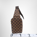 Louis Vuitton Preowned Luxury Bag Geronimo Damier Ebene Front View 2