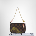 Louis Vuitton Preowned Luxury Bag Mini Pochette Accessory Wall Box Back View