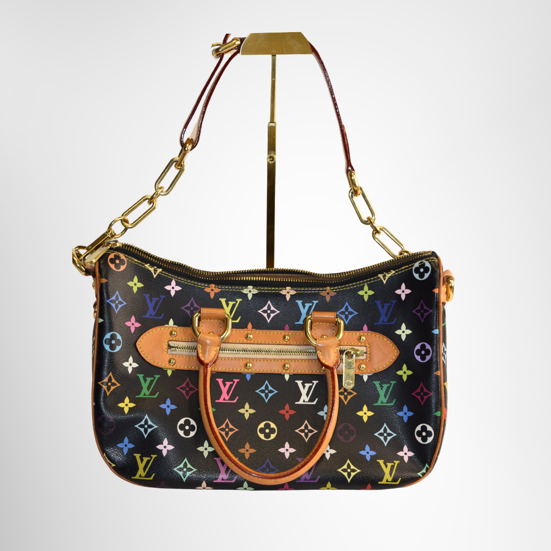 Louis Vuitton Preowned Luxury Bag Monogram Multicolor Rita Bag Back View