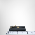Louis Vuitton Preowned Luxury Bag Portfolio Vauban Chain Bottom View
