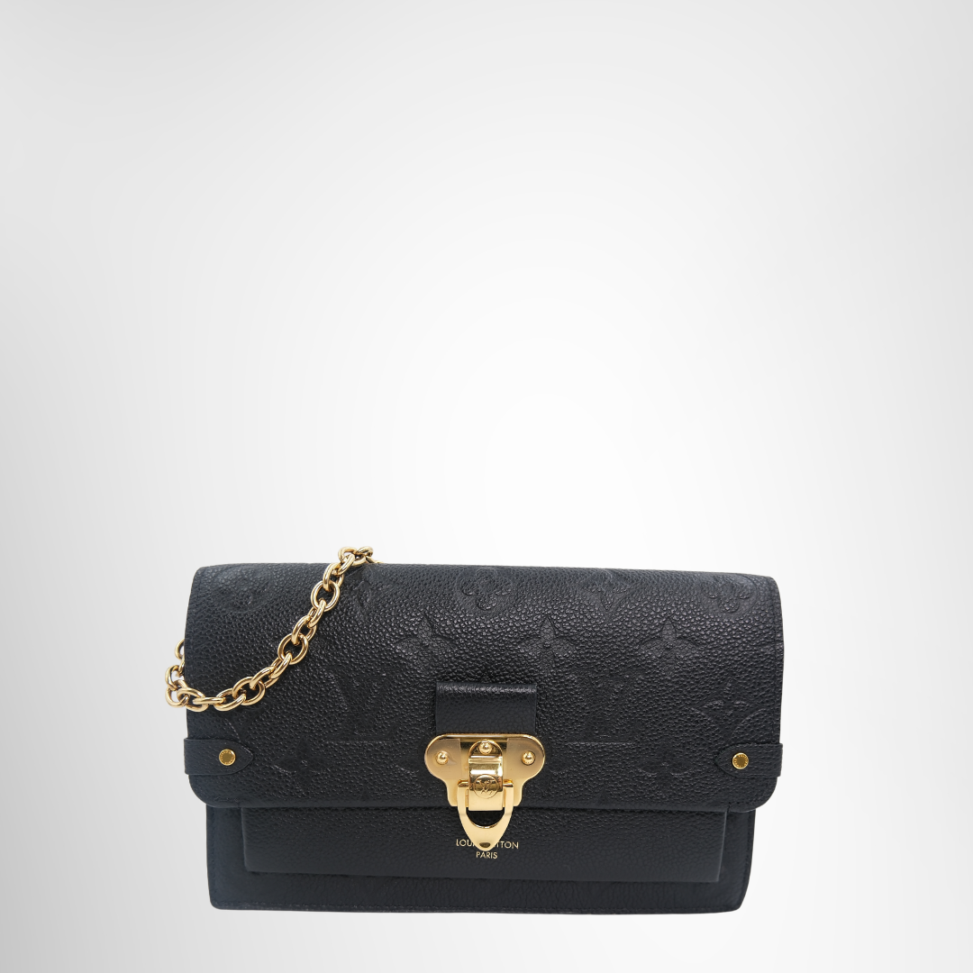 Louis Vuitton Preowned Luxury Bag Portfolio Vauban Chain Front View