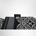 Louis Vuitton Preowned Luxury Black & White Silk Close up View