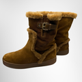 Louis Vuitton Preowned Luxury Boots Side Belt Mouton Boots Side View
