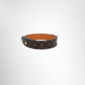 Louis Vuitton Preowned Luxury Bracelet Essential V Bracelet Monogram Canvas Bracelet Side View 2