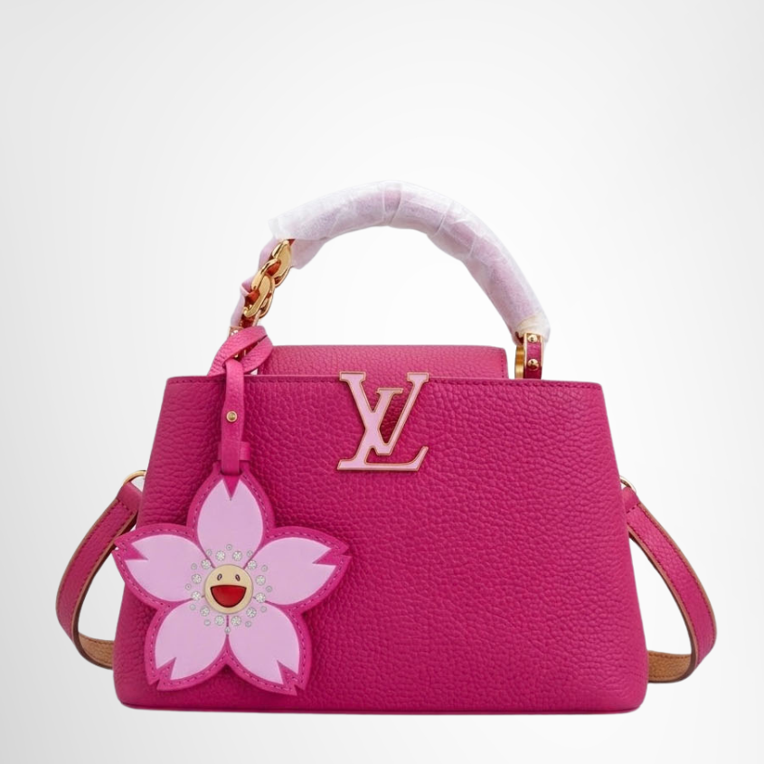 Louis Vuitton Preowned Luxury Capucines BB Cherry Blossom Front Page