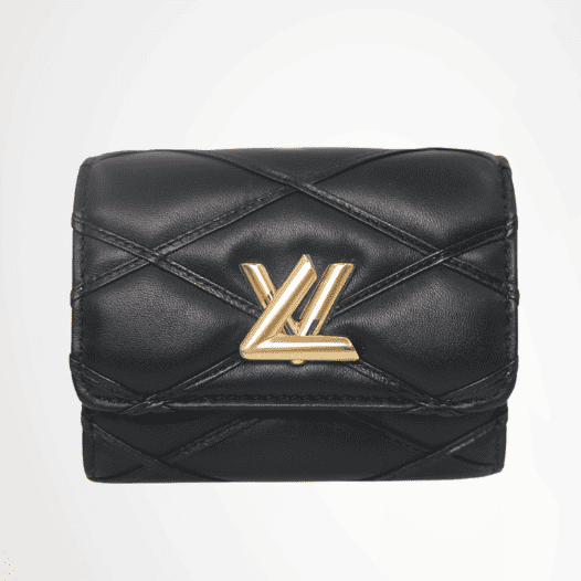 Louis Vuitton Quilted Leather Coin Case – Black