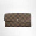 Louis Vuitton Preowned Luxury Damier Ebene Sarah Wallet Front Page - Antonio & Co.