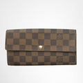 Louis Vuitton Preowned Luxury Damier Ebene Sarah Wallet Front Page2 - Antonio & Co.