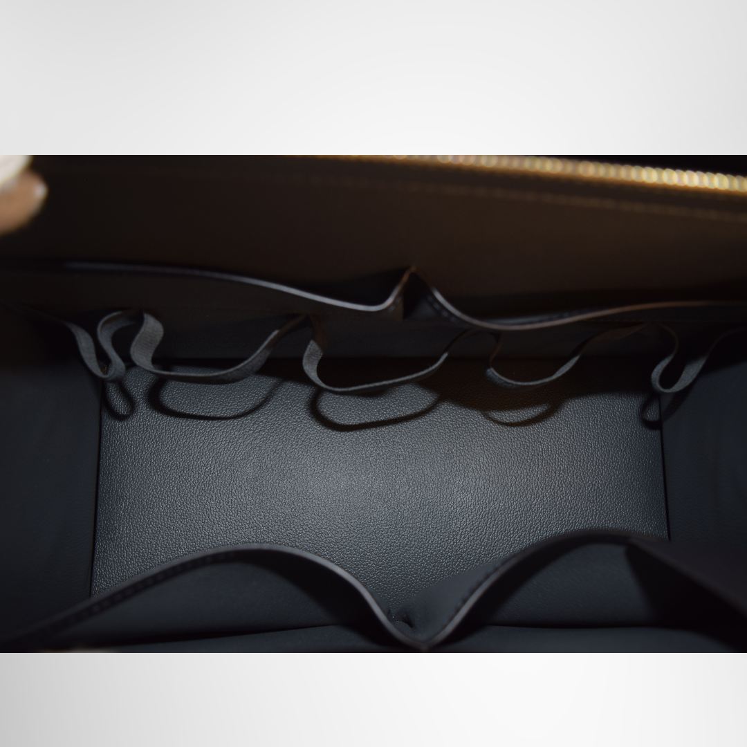 Louis Vuitton Preowned Luxury Epi Riviera Black Interior View