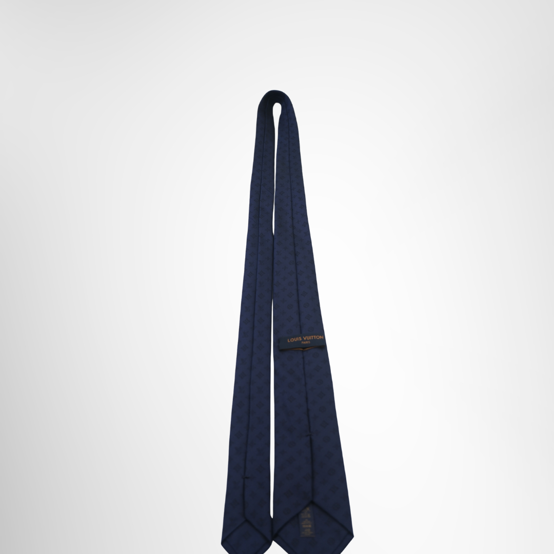 Louis Vuitton Preowned Luxury Monogram Shadow Tie Back View With Brand Label