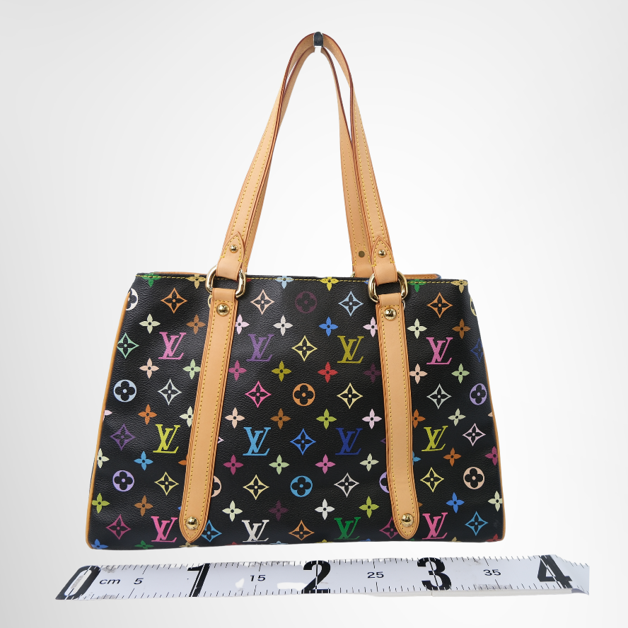 Louis Vuitton Preowned Luxury Multicolor Aurelia MM Tote Bag Back View - Antonio & Co.