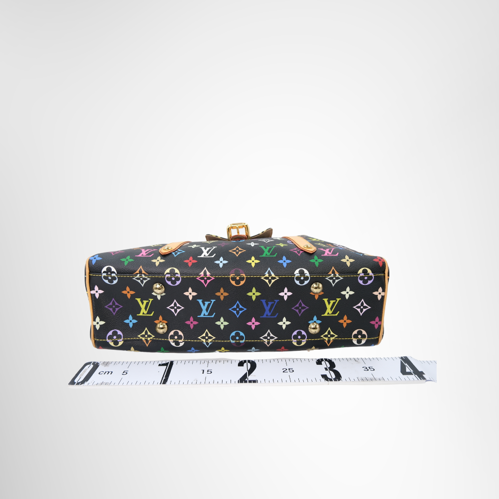 Louis Vuitton Preowned Luxury Multicolor Aurelia MM Tote Bag Bottom View - Antonio & Co.