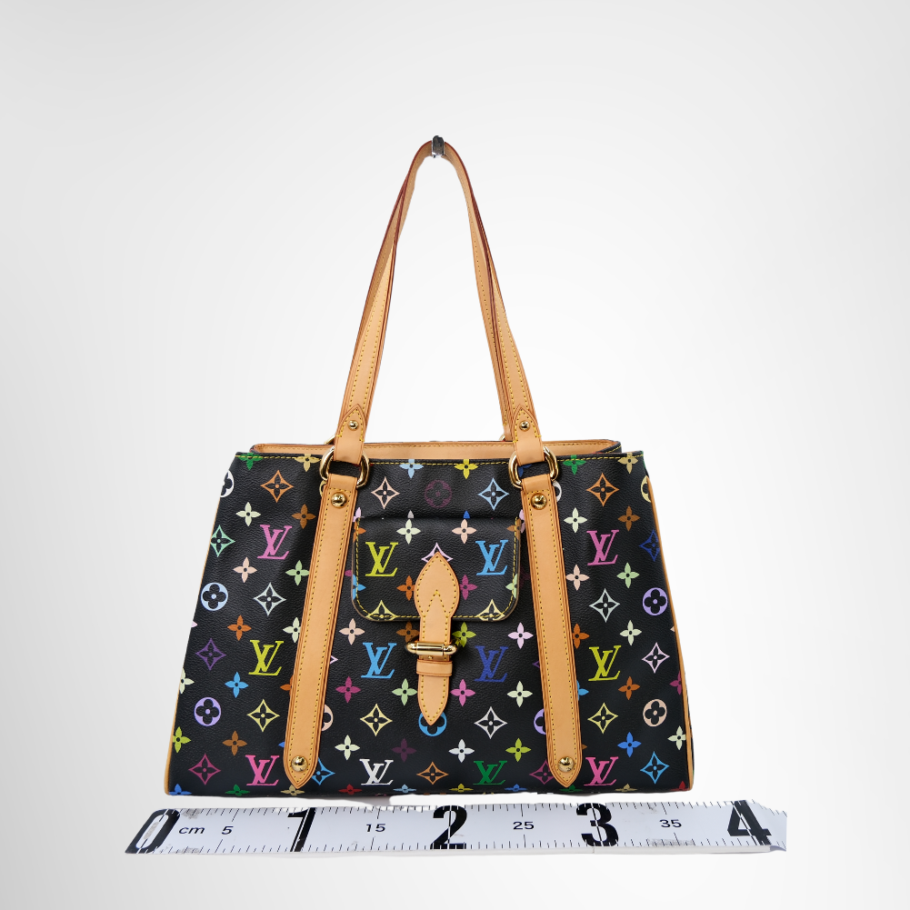 Louis Vuitton Preowned Luxury Multicolor Aurelia MM Tote Bag Front View - Antonio & Co.