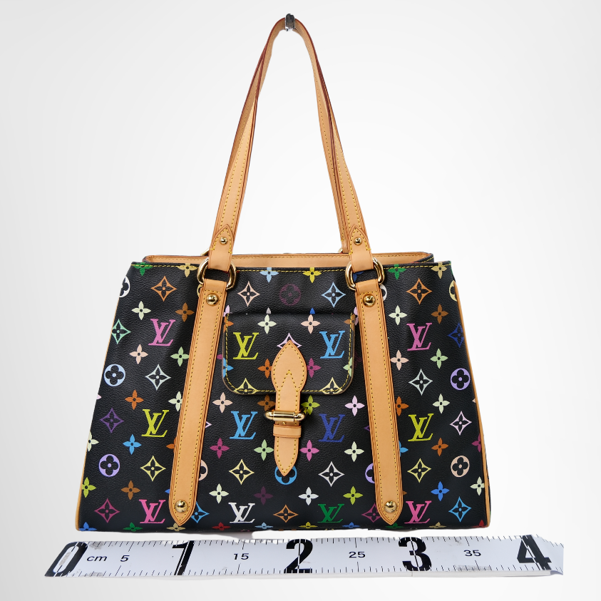 Louis Vuitton Preowned Luxury Multicolor Aurelia MM Tote Bag Front View - Antonio & Co.