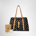 Louis Vuitton Preowned Luxury Multicolor Aurelia MM Tote Bag Front View with Dustbag - Antonio & Co.
