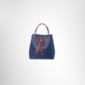 Louis Vuitton Preowned Luxury NéoNoé MM Bucket Bag – Blue Epi Leather Front View 1
