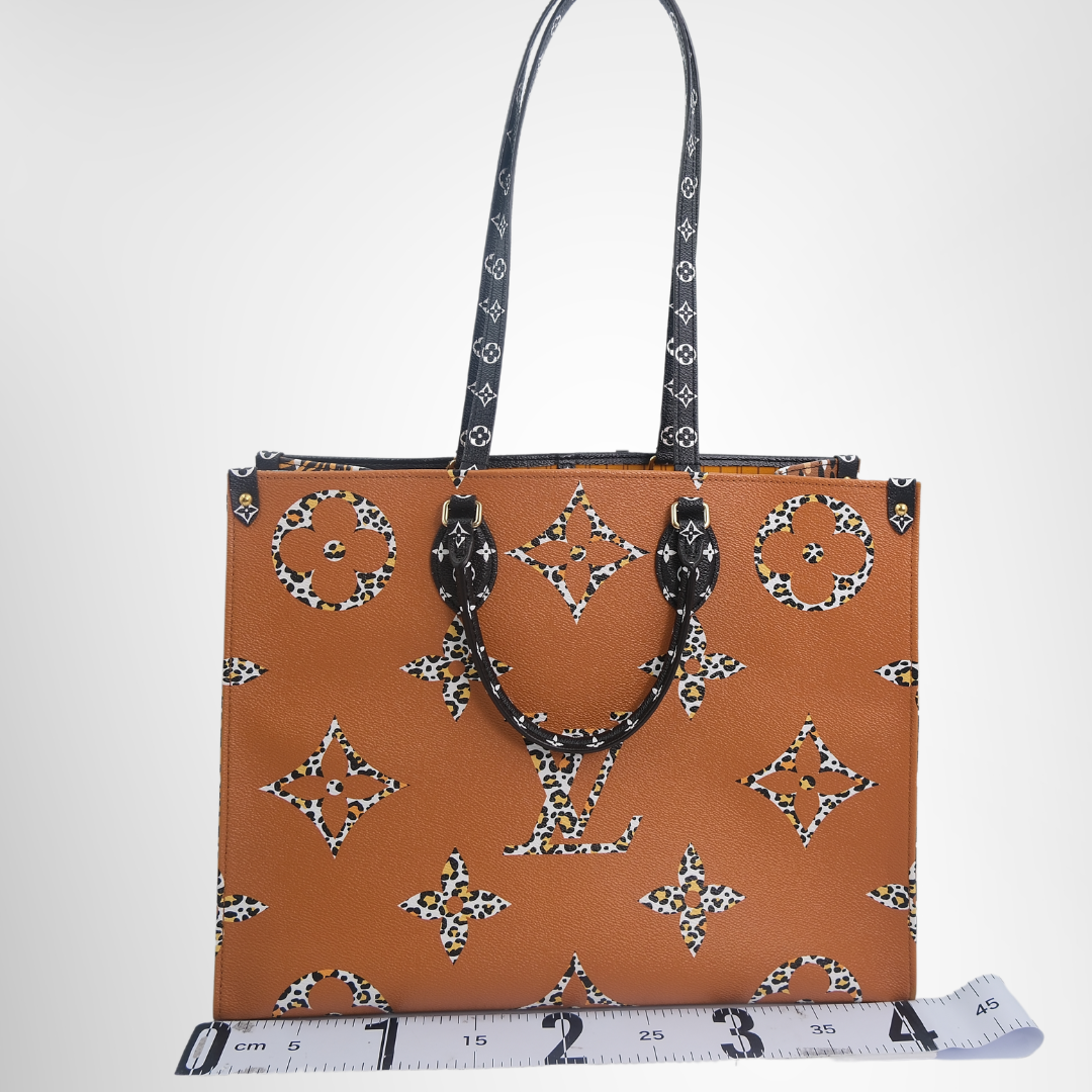 Louis Vuitton Preowned Luxury On the Go GM M44674 Mono Jungle Limited Edition IC chip detected / FL3129 Bag Back View - Antonio & Co.