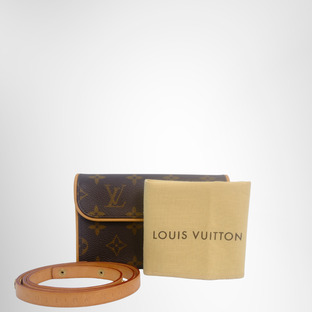 Louis Vuitton Preowned Luxury Pochette Florentine Belt Bag Dust Bag and Strap - Antonio & Co.