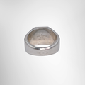 Louis Vuitton Preowned Luxury Ring Monogram Signet Silver Ring Back View 2 - Antonio & Co.