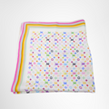 Louis Vuitton Preowned Luxury Scarf Takashi Murakami Monogram Multicolor Silk Scarf Front View 3