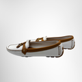 Louis Vuitton Preowned Luxury Shoes Monogram Flower Tassel Driving Loafers Side View