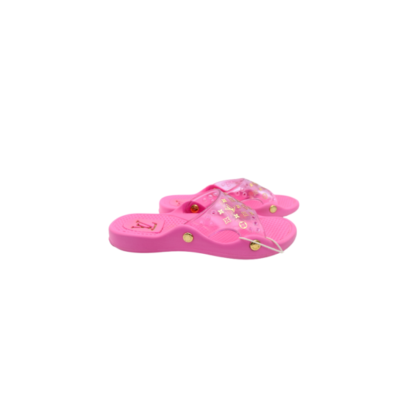 Louis Vuitton Preowned Luxury Slide Sandals Shoes Side View2 - Antonio & Co.