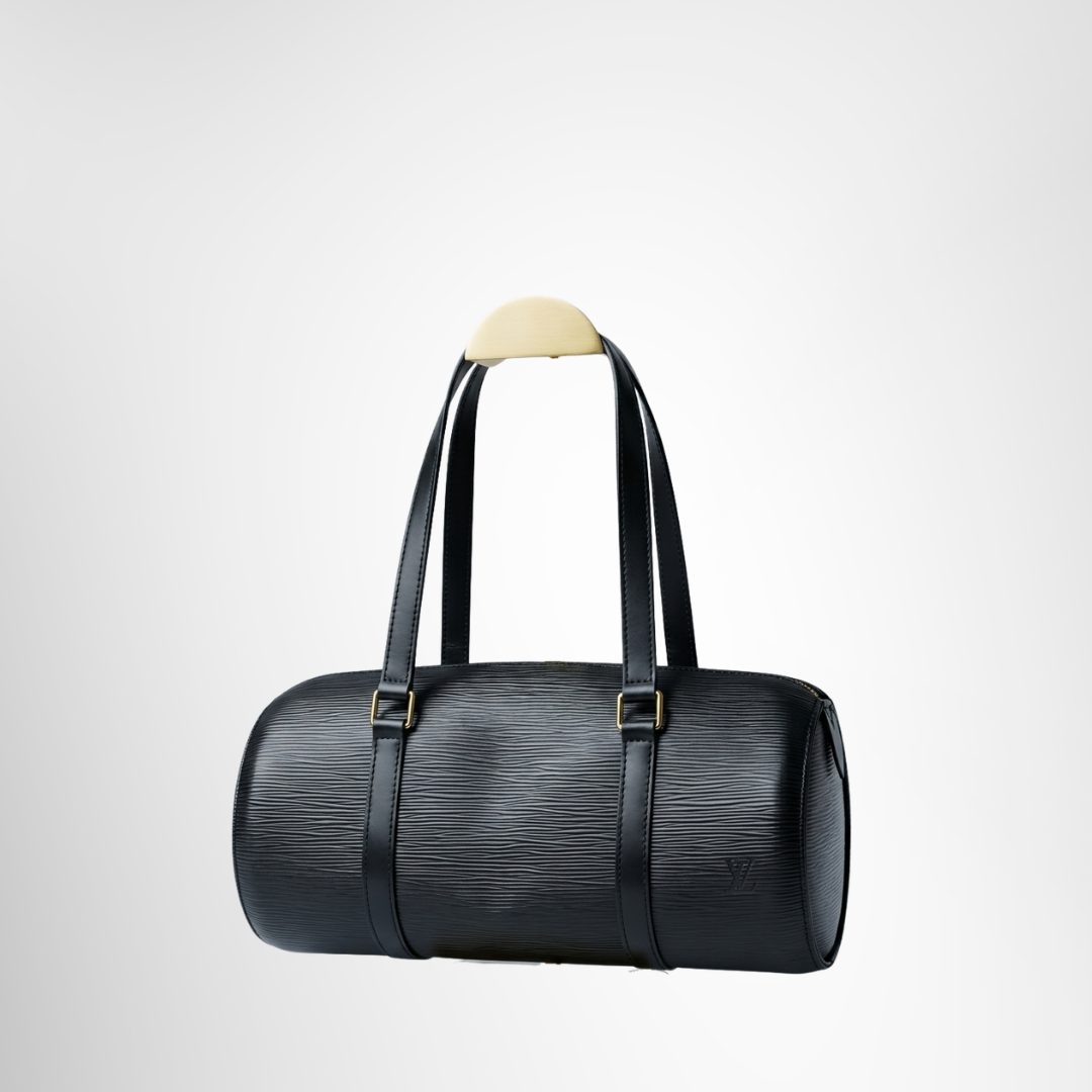 Louis Vuitton Preowned Luxury Soufflot Epi Black Bag Front Page - Antonio & Co.