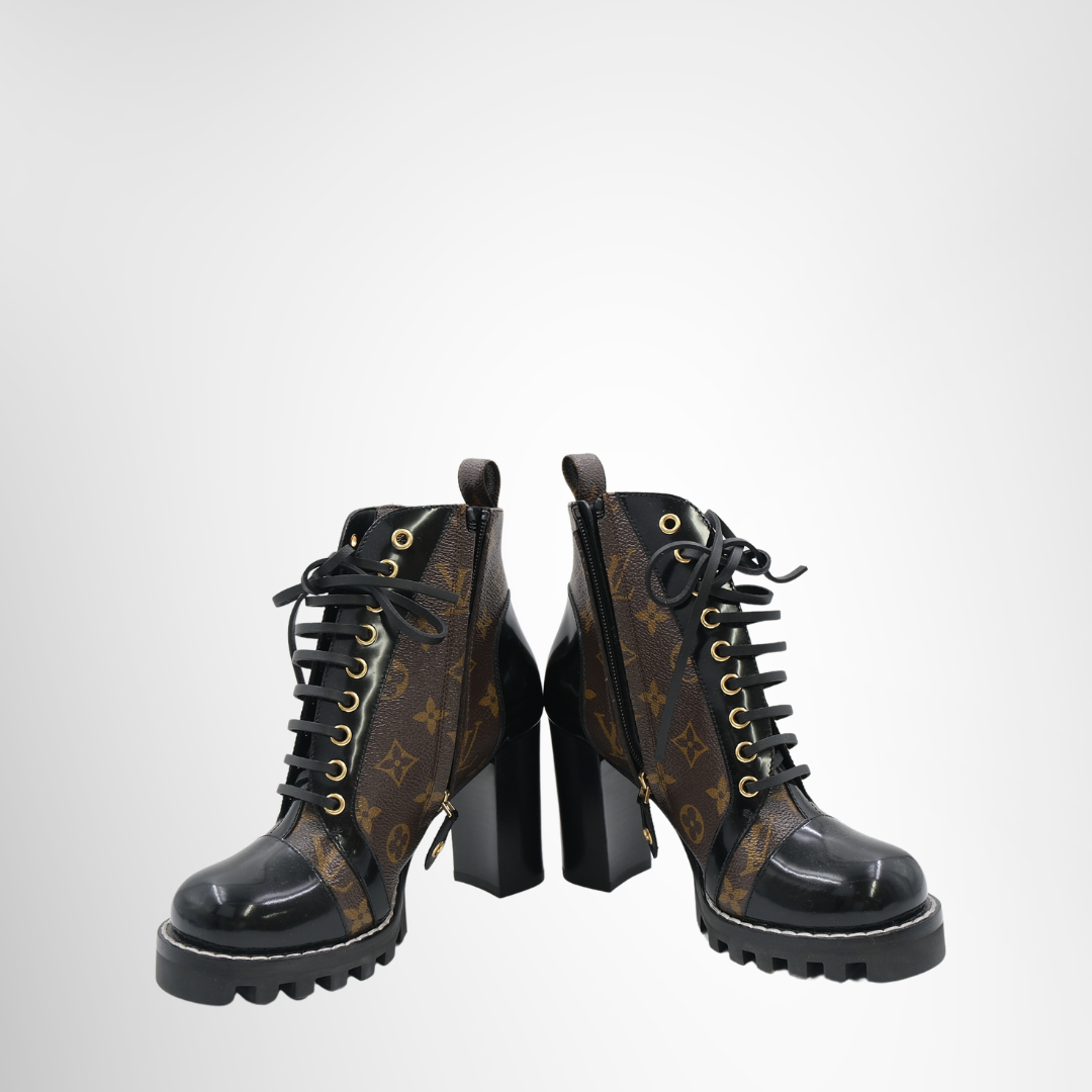 Louis Vuitton Preowned Luxury Star Trail Ankle Boots Side View