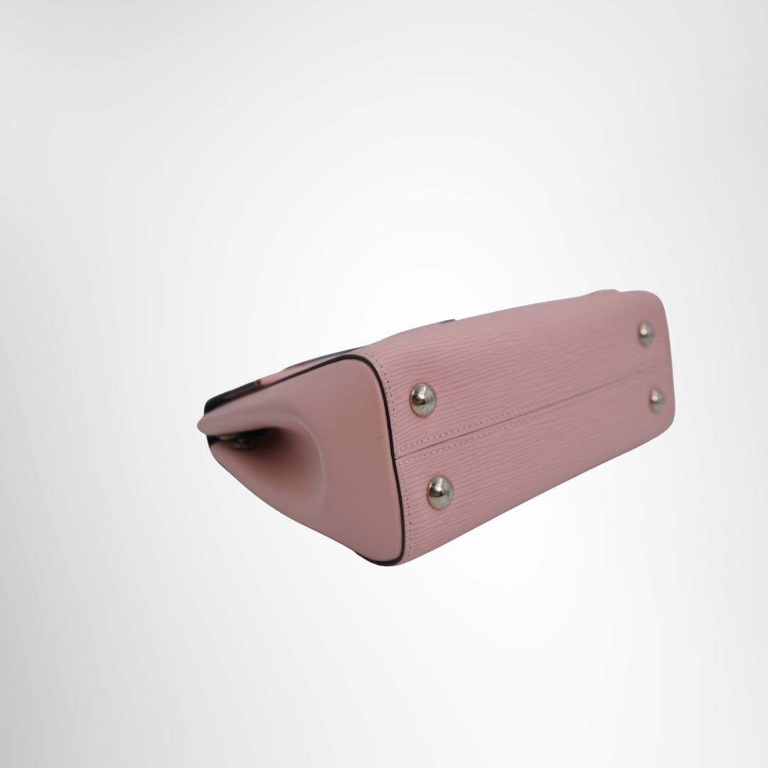 Louis Vuitton Preowned Luxury Top Handle Pink Epi Bottom Corner View 1