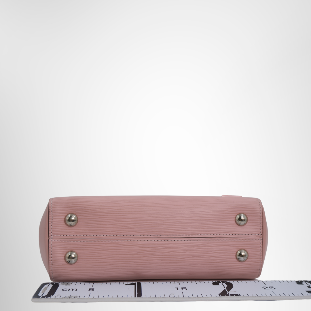 Louis Vuitton Preowned Luxury Top Handle Pink Epi Bottom View