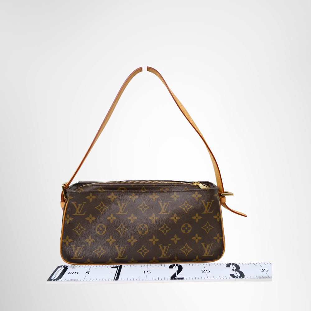 Louis Vuitton Preowned Luxury Viva Cite MM Monogram Shoulder Bag Back View - Antonio & Co.