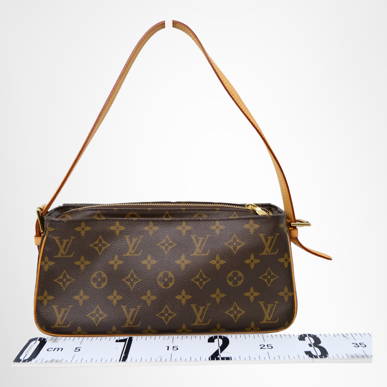 Louis Vuitton Preowned Luxury Viva Cite MM Monogram Shoulder Bag Back View - Antonio & Co.