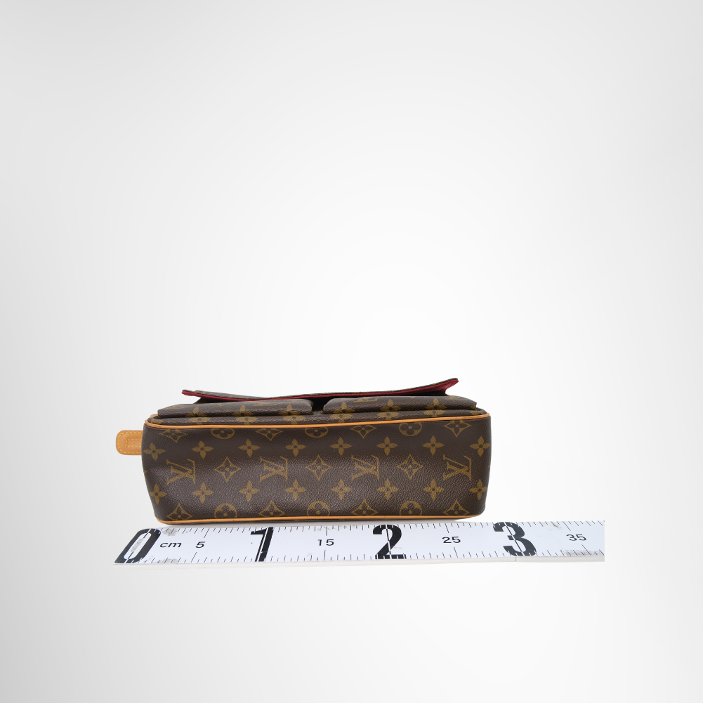 Louis Vuitton Preowned Luxury Viva Cite MM Monogram Shoulder Bag Bottom View - Antonio & Co.