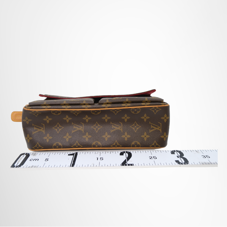 Louis Vuitton Preowned Luxury Viva Cite MM Monogram Shoulder Bag Bottom View - Antonio & Co.